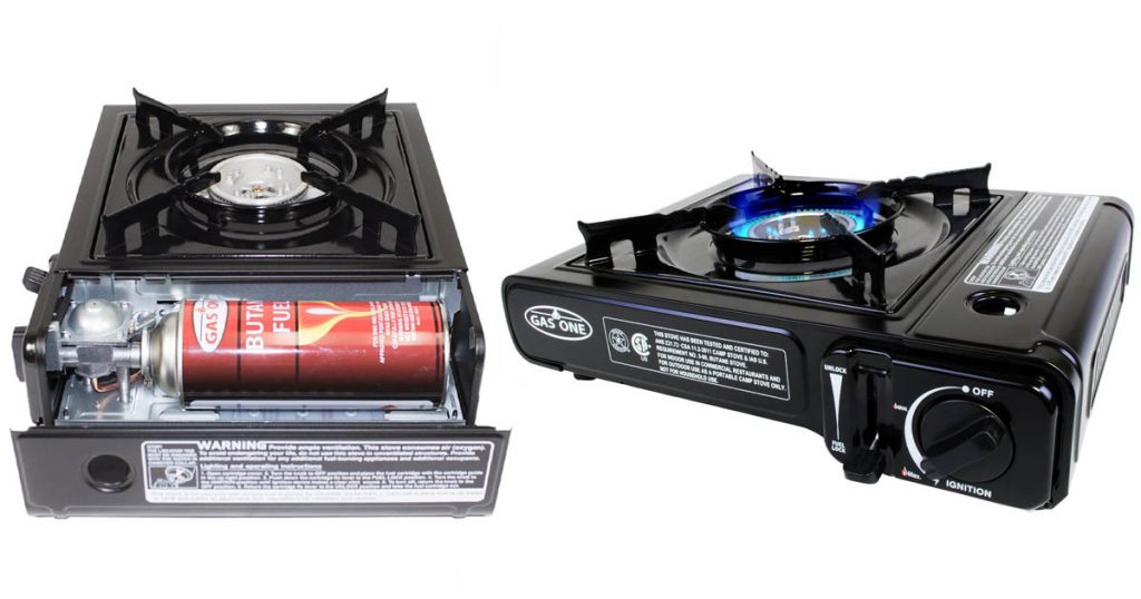 The Gas One 3000 is a durable camp stove that is perfect for road trips and camping.
